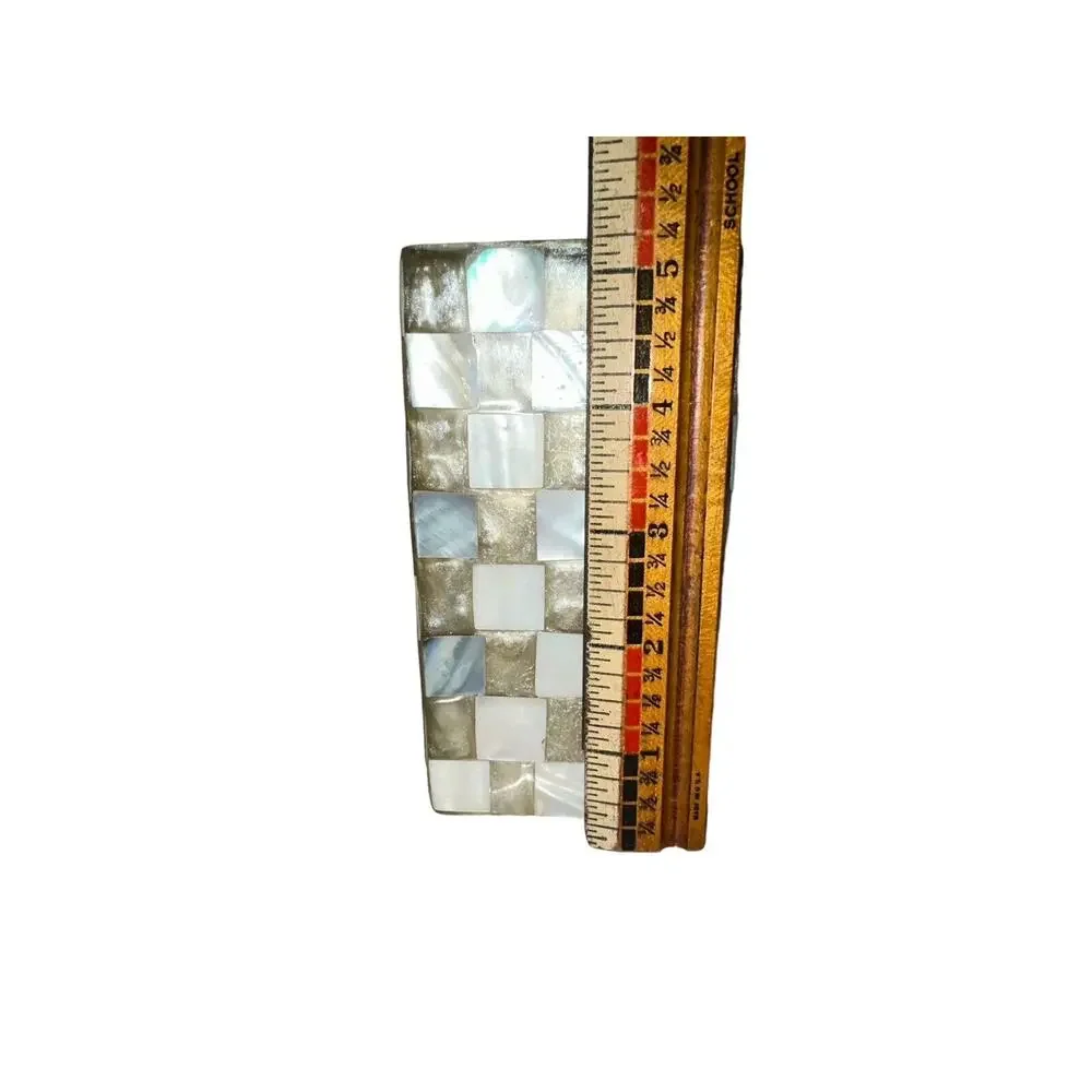 4 Bathroom Vanity Set Marble Look Resin Mother of Pearls Inlay Cover Check